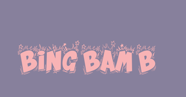 Bing Bam Boum font thumbnail